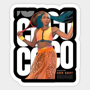 Team Cori 'Coco' Gauff Tennis Design Sticker